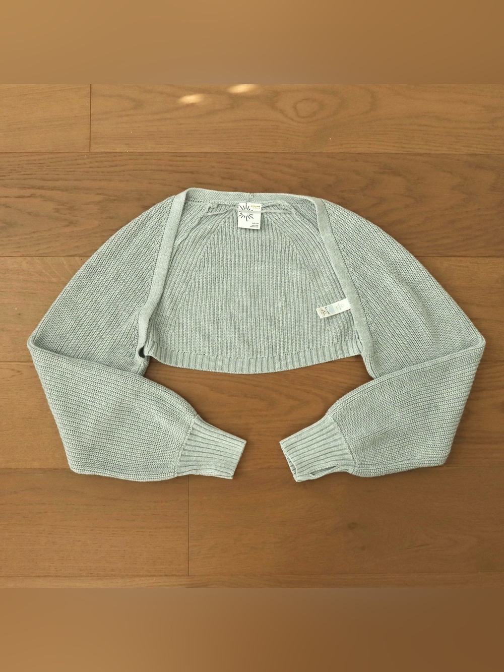 aerie Light Gray Knit Bolero Shrug